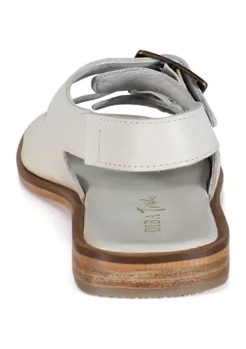 Lay Over Buckle Strap Sandals