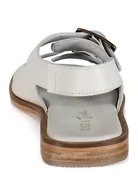 Lay Over Buckle Strap Sandals