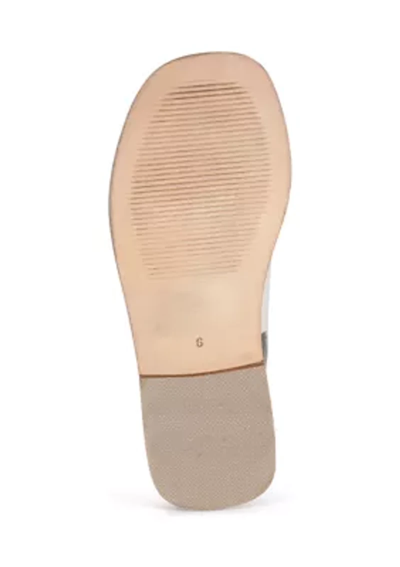 Lay Over Buckle Strap Sandals