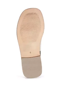 Lay Over Buckle Strap Sandals