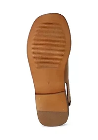 Lay Over Buckle Strap Sandals