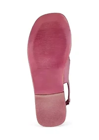 Lay Over Buckle Strap Sandals