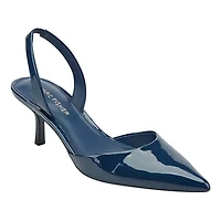 Iced Pointy Toe Dress Slingback Pumps