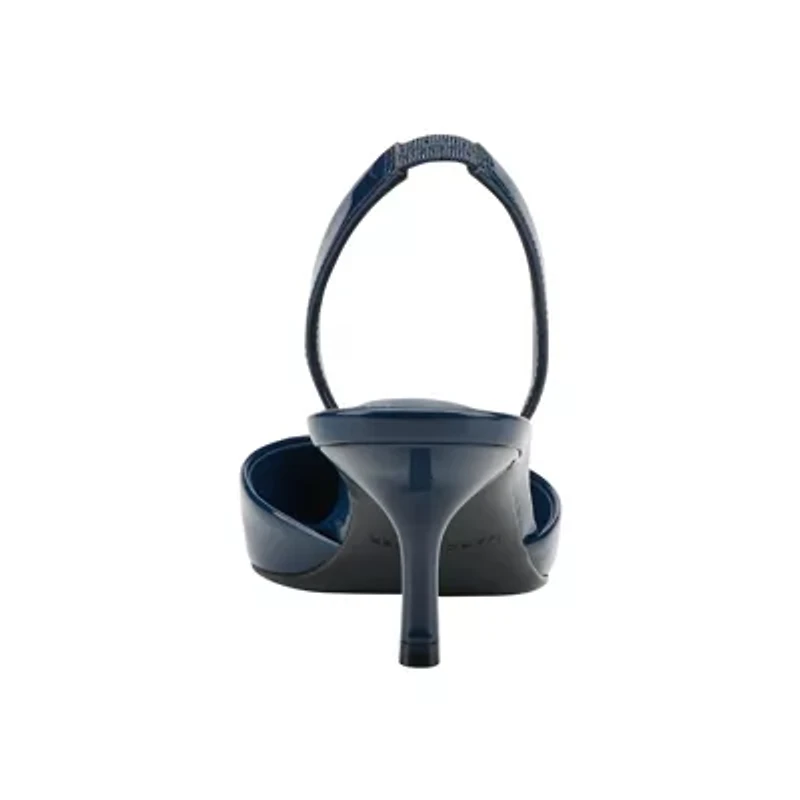 Iced Pointy Toe Dress Slingback Pumps