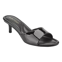Sagi Slip-on Kitten Heel Dress Sandals