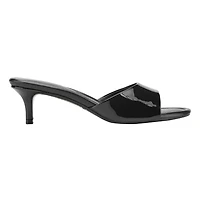 Sagi Slip-on Kitten Heel Dress Sandals