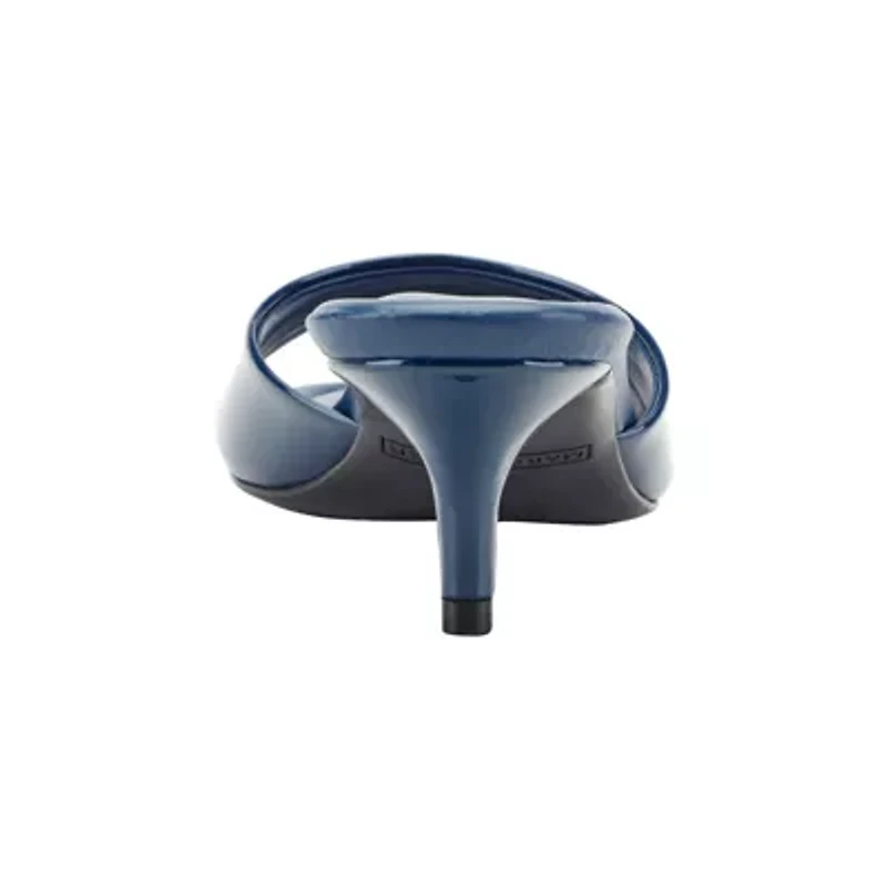 Sagi Slip-on Kitten Heel Dress Sandals