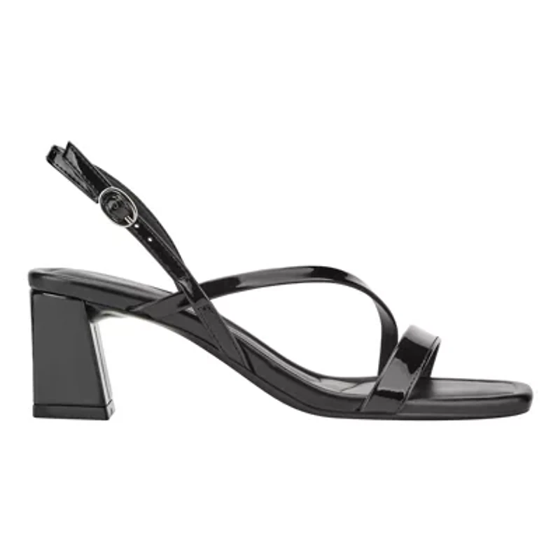 Gizia Square Toe Block Heel Dress Sandals