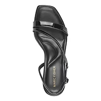 Gizia Square Toe Block Heel Dress Sandals