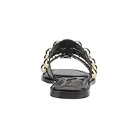 Zalary Square Toe Flat Slip-on Sandals