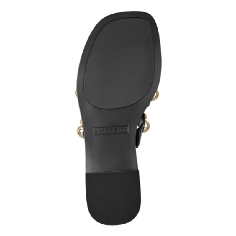 Zalary Square Toe Flat Slip-on Sandals