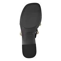Zalary Square Toe Flat Slip-on Sandals