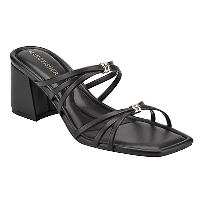 Gabber Block Heel Slip-on Dress Sandals