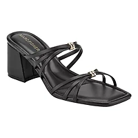 Gabber Block Heel Slip-on Dress Sandals