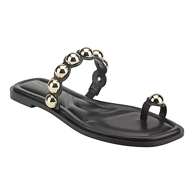 Zaby Round Toe Slip-on Flat Casual Sandals