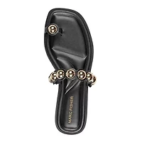 Zaby Round Toe Slip-on Flat Casual Sandals