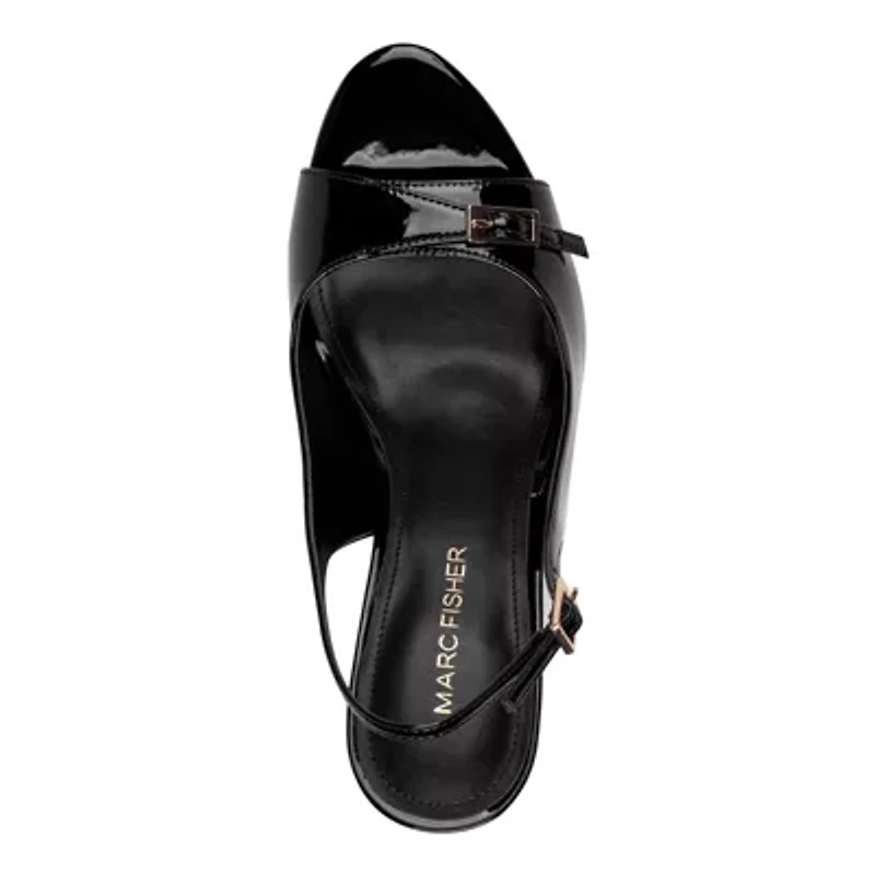 Paza Round Toe Slingback Dress Sandals