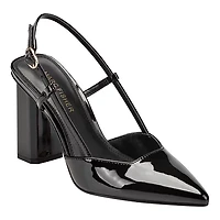 Dian Pointy Toe Block Heel Dress Pumps