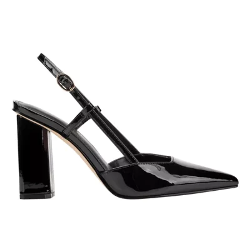 Dian Pointy Toe Block Heel Dress Pumps