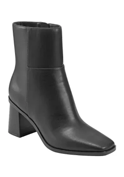 Dairey Square Toe Block Heel Dress Booties