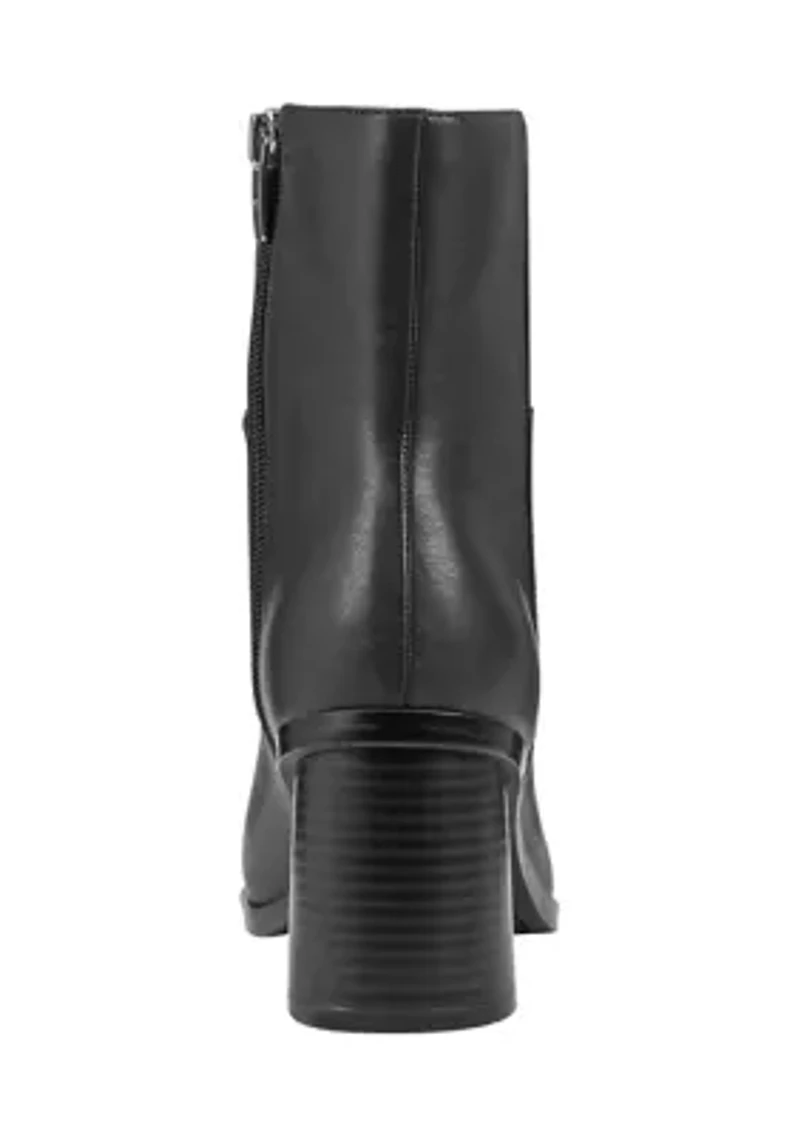 Dairey Square Toe Block Heel Dress Booties