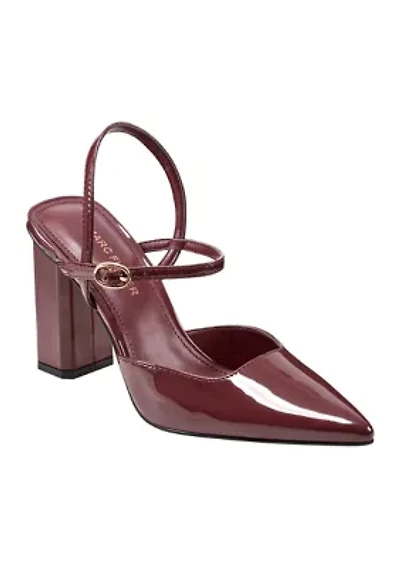 Doster Block Heel Pointy Toe Dress Pumps
