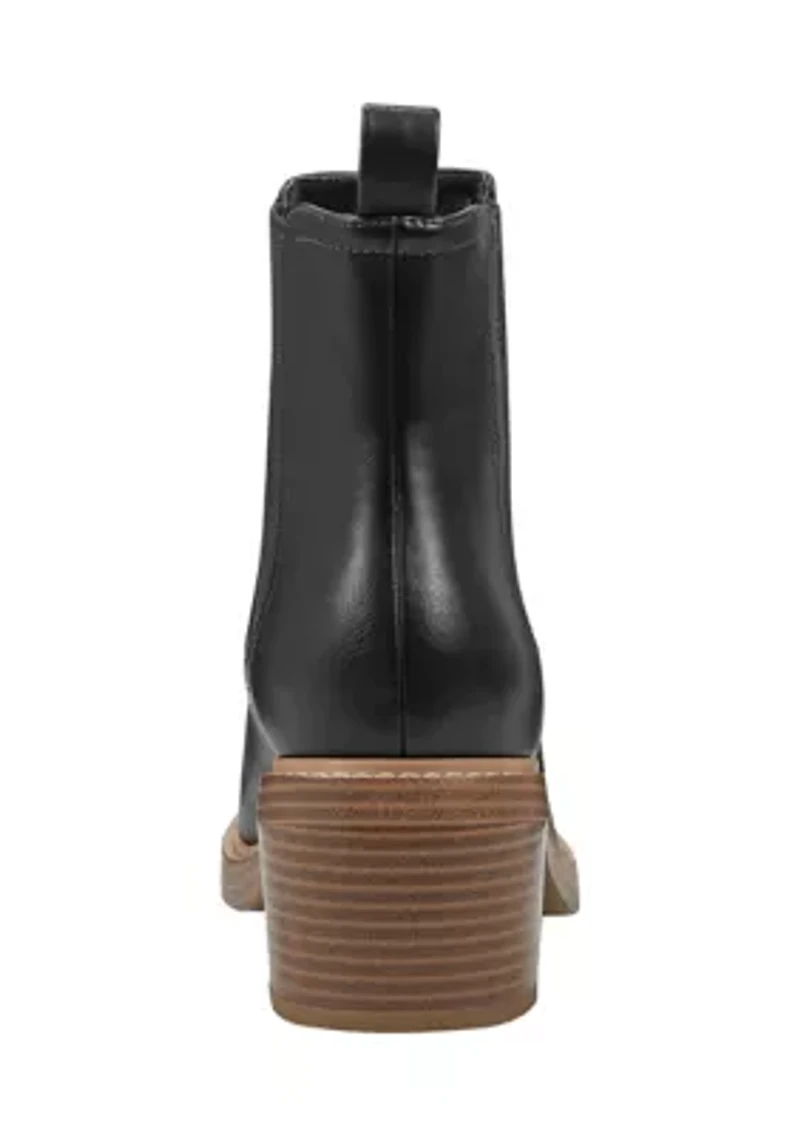 Modesty Block Heel Round Toe Dress Booties
