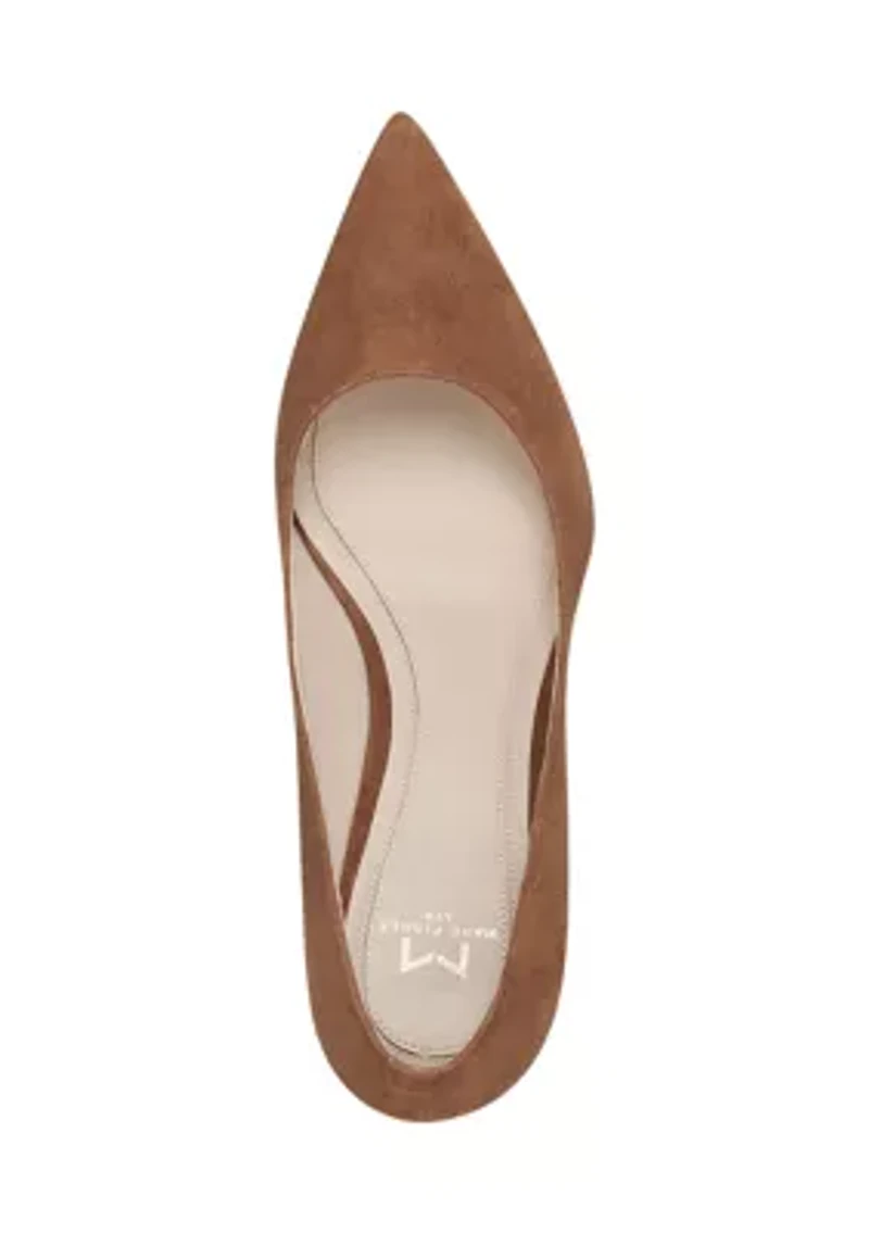 Zala Pointy Toe Block Heel Pumps