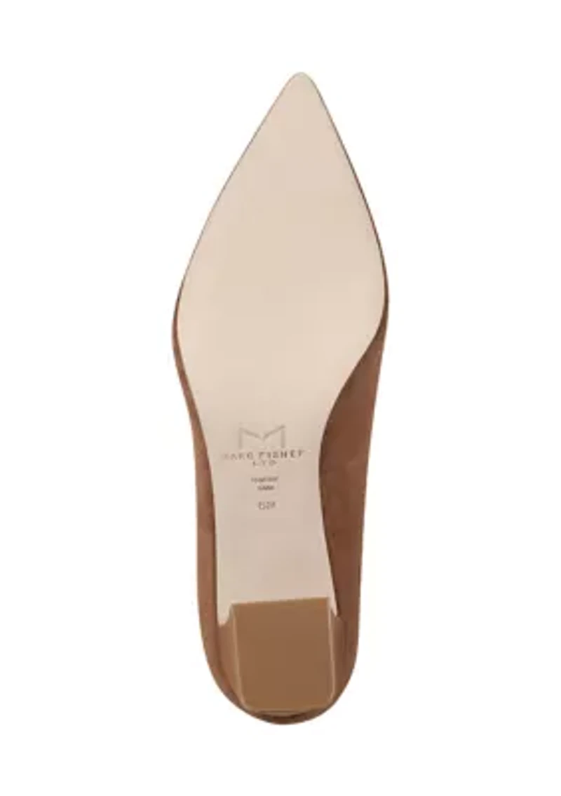 Zala Pointy Toe Block Heel Pumps