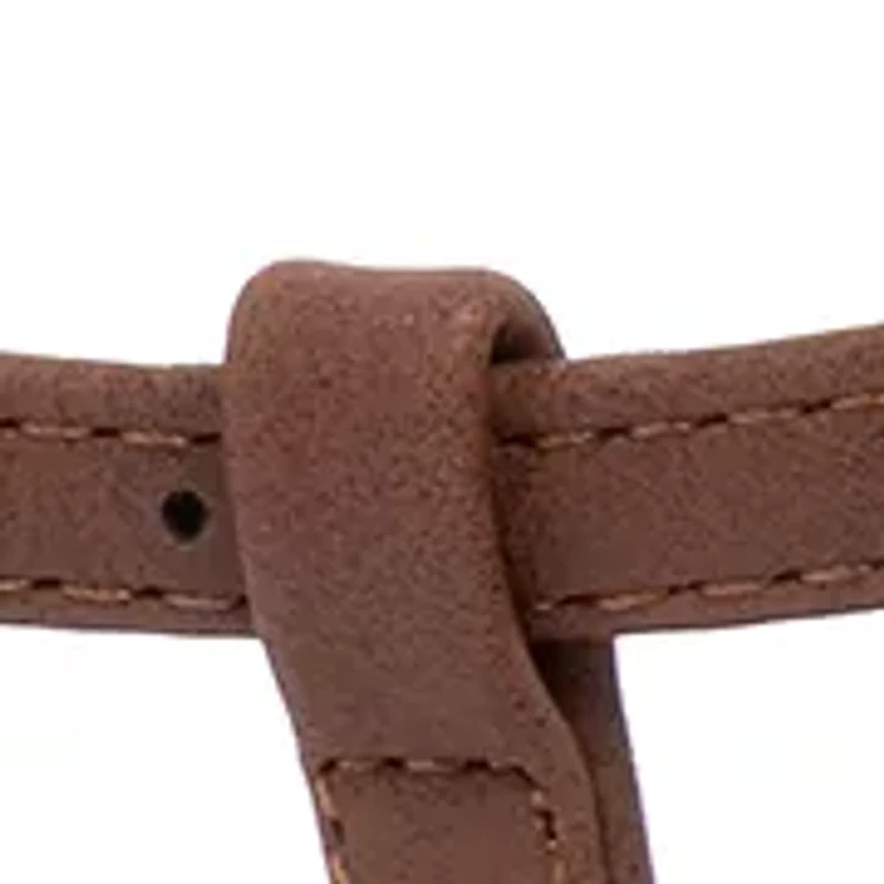 Gems Ankle Strap Thong Sandals