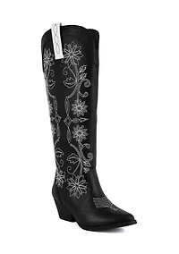 Tall Tam Floral Boots