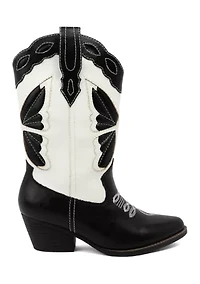 Teddy Butterfly Western Boots