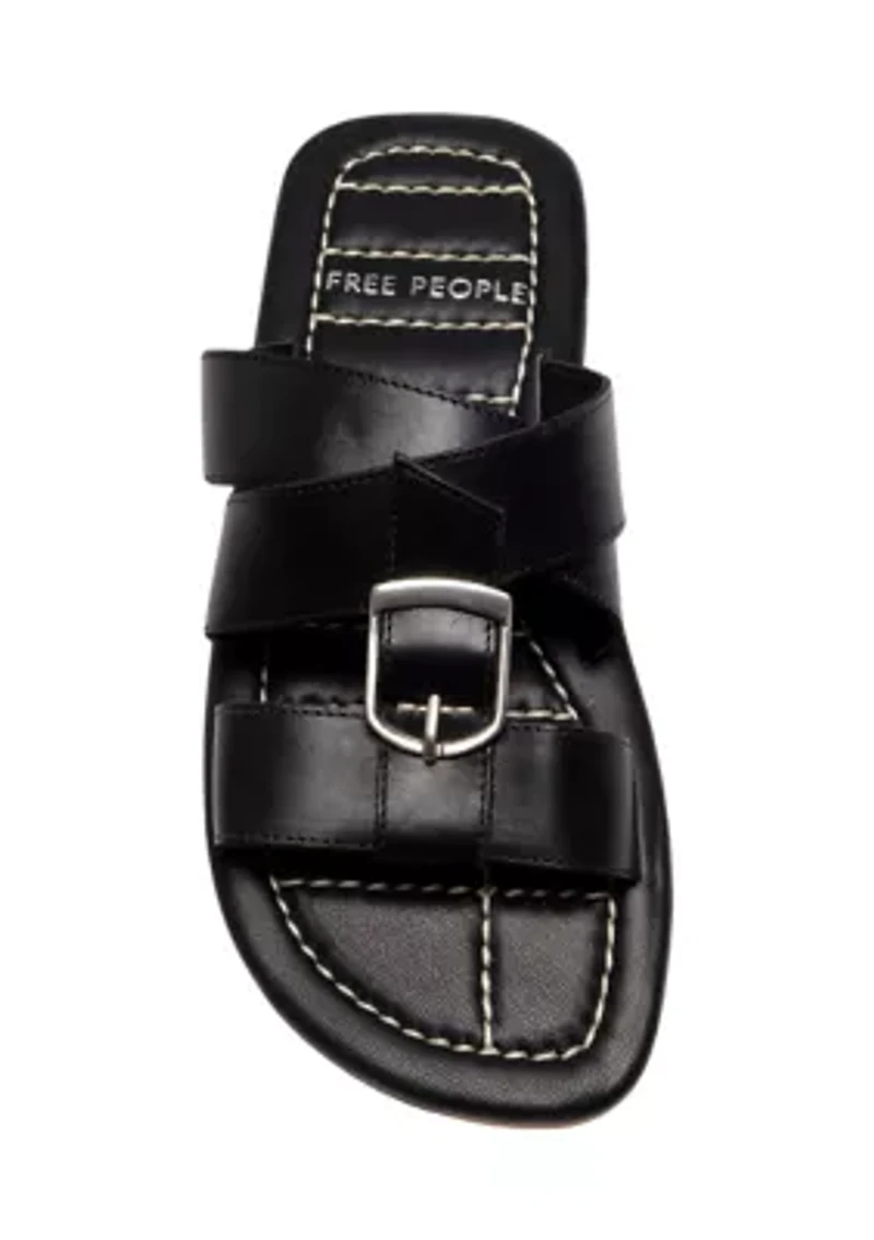 Sloan Buckle Sandals - Stormy Sea