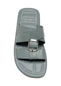 Sloan Buckle Sandals - Stormy Sea