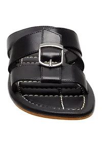 Sloan Buckle Sandals - Stormy Sea