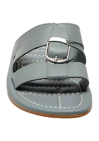 Sloan Buckle Sandals - Stormy Sea
