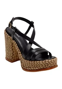 Fahn Jute Platform Sandals