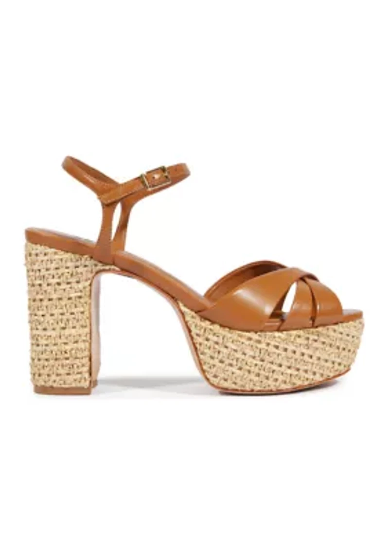 Keefa Rafia Platform Sandals
