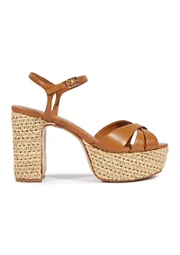 Keefa Rafia Platform Sandals