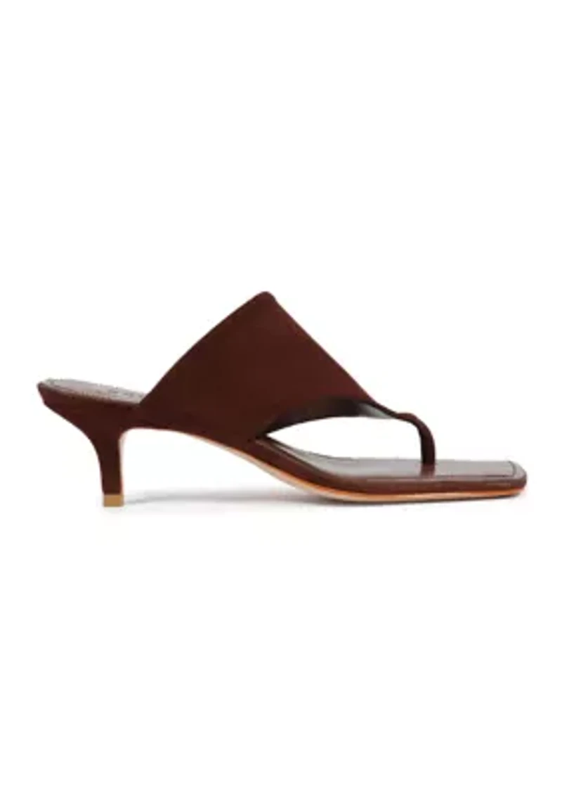 Sage Mid Stiletto Thong Sandals