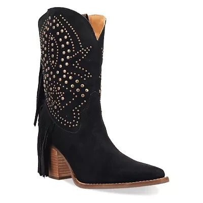 Star Power Suede Leather Bootie