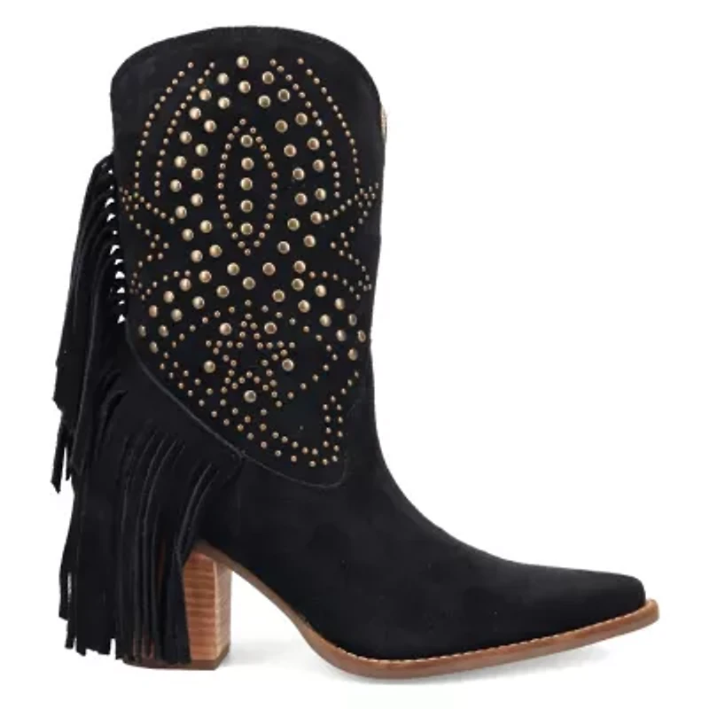 Star Power Suede Leather Bootie