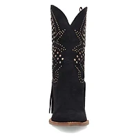 Star Power Suede Leather Bootie