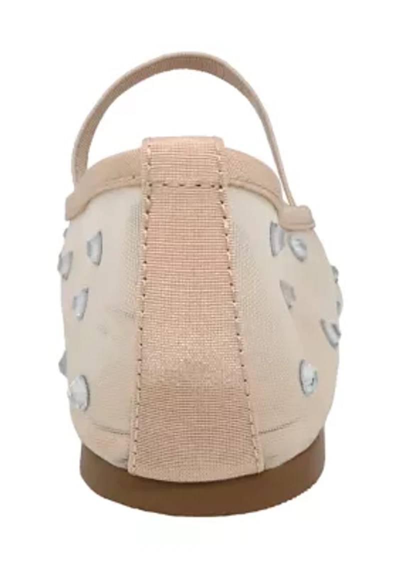 Sienna Mesh Phinestone Flats