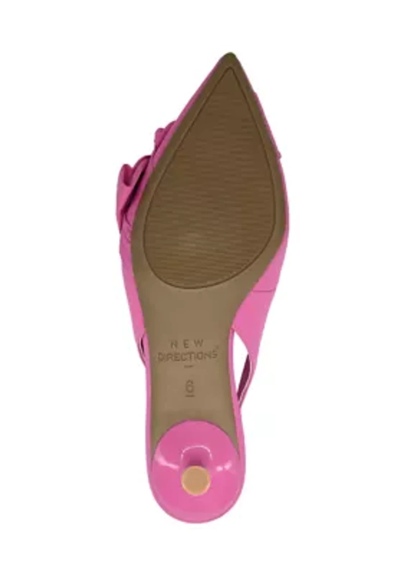 Melody Bow Slingback Heels
