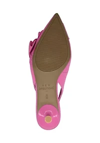 Melody Bow Slingback Heels