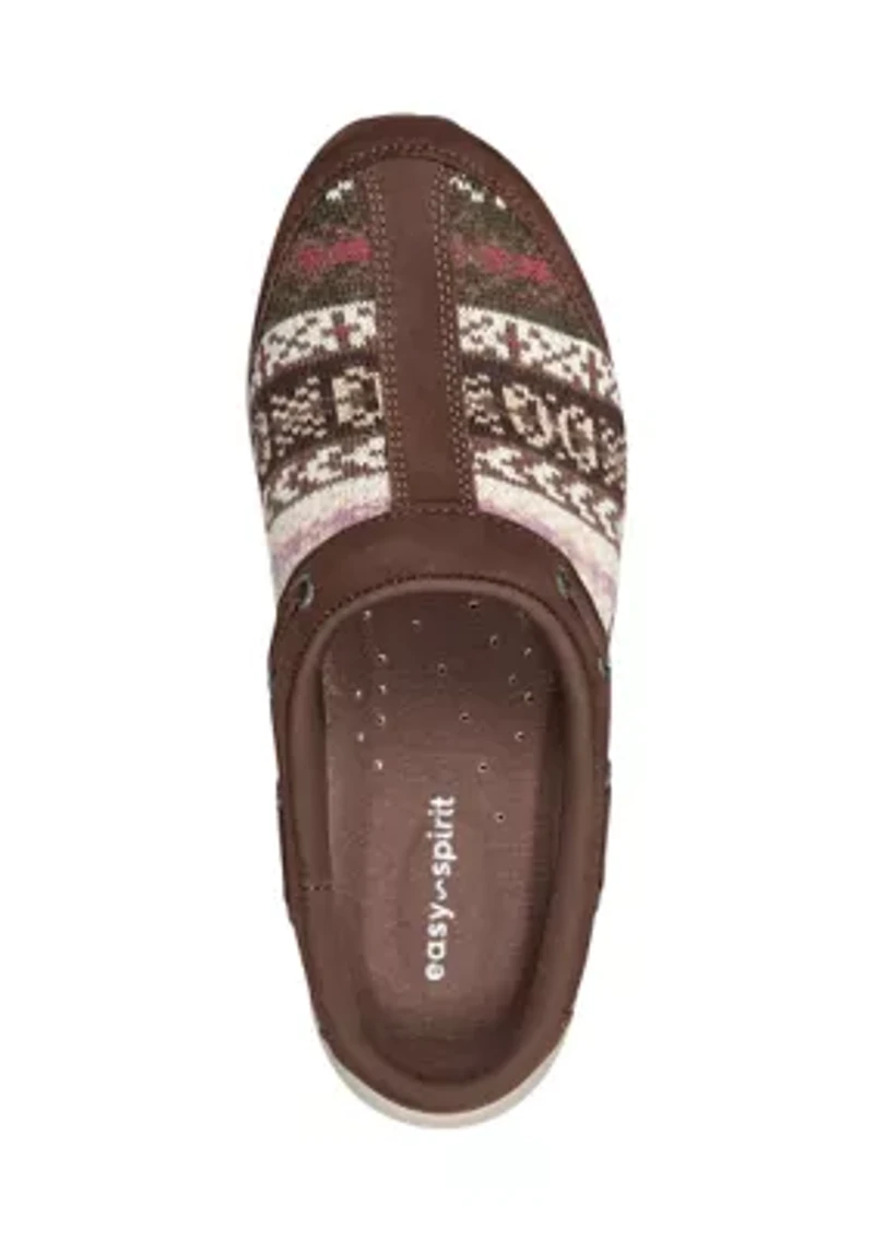 Travelport Round Toe Casual Slip-on Mules