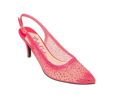 Lola, Rhinestone Mesh Dressy Sling Back