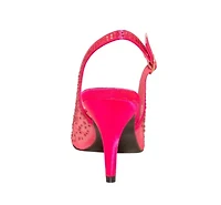 Lola, Rhinestone Mesh Dressy Sling Back