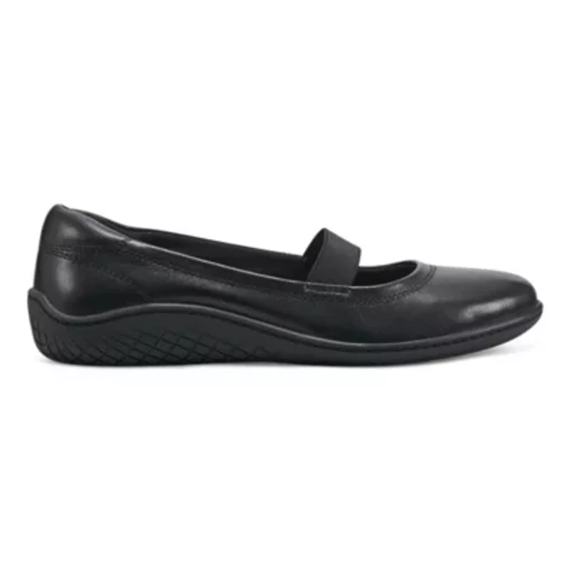 Golden Round Toe Casual Ballet Flats